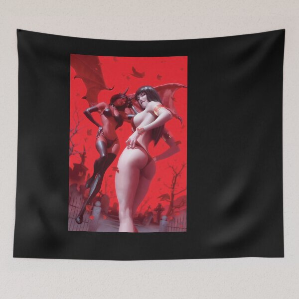 Item preview, Vampirella vs Purgatori- Movie-Fantasy-BlackLight Poster Photo Wall Art Print 11 x 17 designed and sold by Eladmel2.