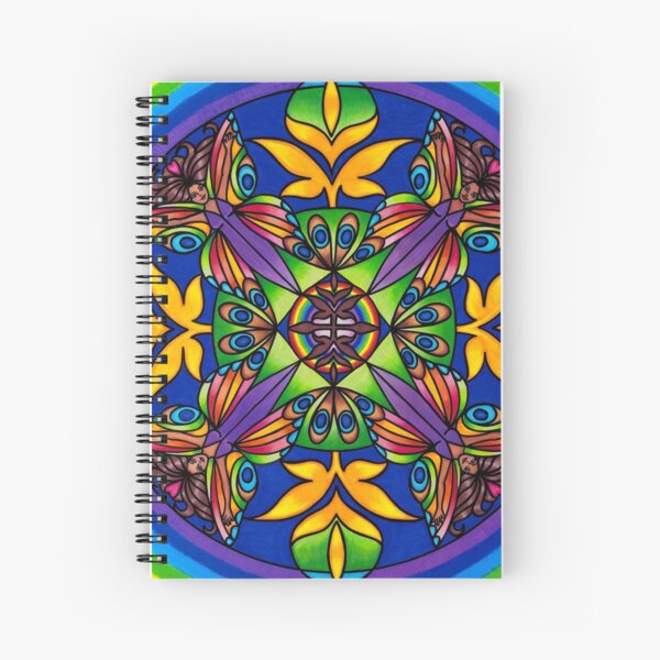 Mandala , BUTTERFLY GODDESS Spiral Notebook