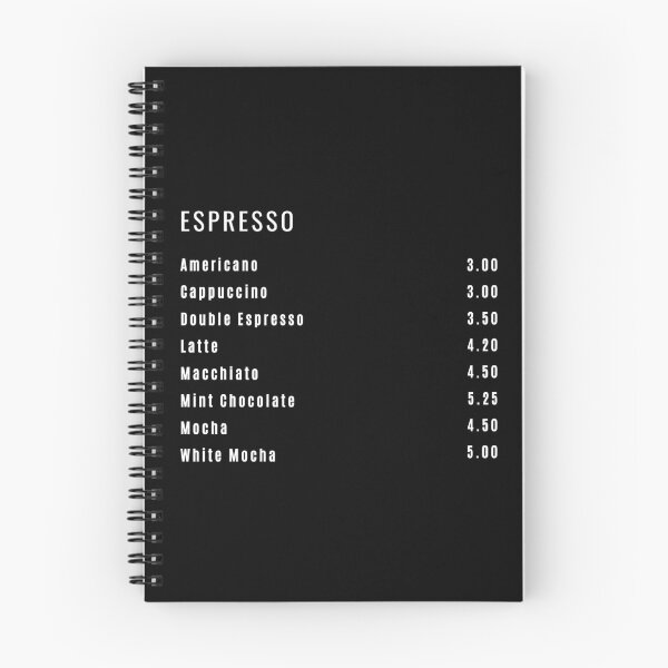 Item preview, Coffee shop menu designed and sold by 1billion.