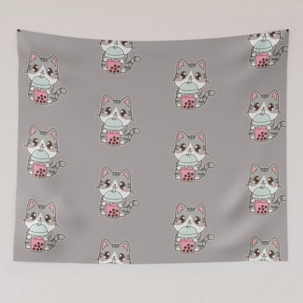 Item preview, Cat Boba Tea Bubble Tea anime shirt designed and sold by chanat3659.