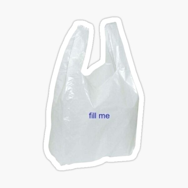 Item preview, Weirdcore Platic Bag designed and sold by skullcore.