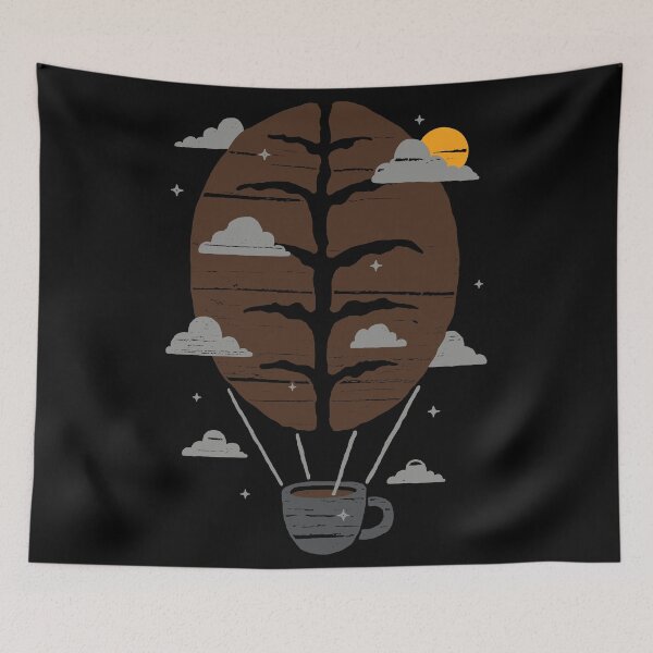 Item preview, Adorable Floating Coffee Bean Balloon Clouds designed and sold by ozunu.