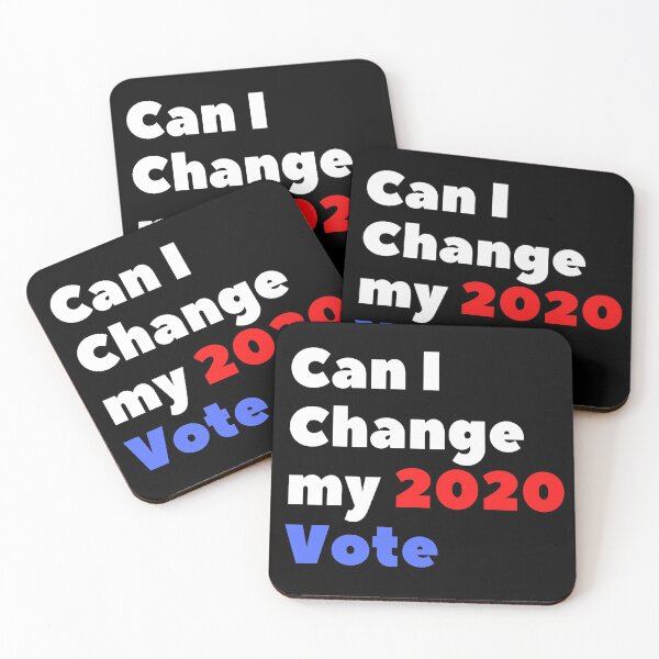 Item preview, Can I Change my 2020 Vote (Red and BlueText) - Elections designed and sold by CaitU.