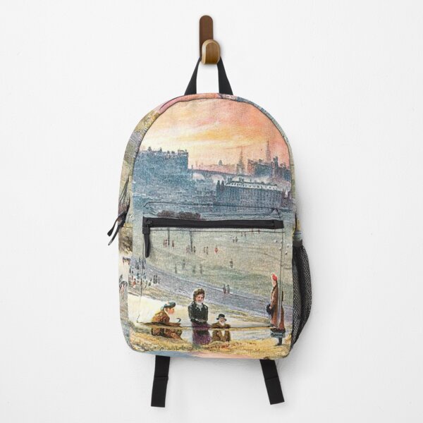 Item preview, Vintage Illustration of Edinburgh from King's Park/Queen's Park designed and sold by yourscotland.