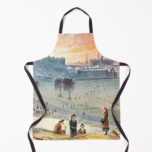 Item preview, Vintage Illustration of Edinburgh from King's Park/Queen's Park designed and sold by yourscotland.