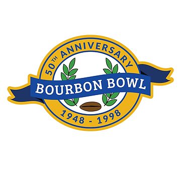 Bourbon Bowl Cajun Louisiana Football Sticker for Sale by