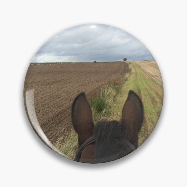 Item preview, Bitless horse riding over fields with clouds in the horizon designed and sold by Lady-Frost.