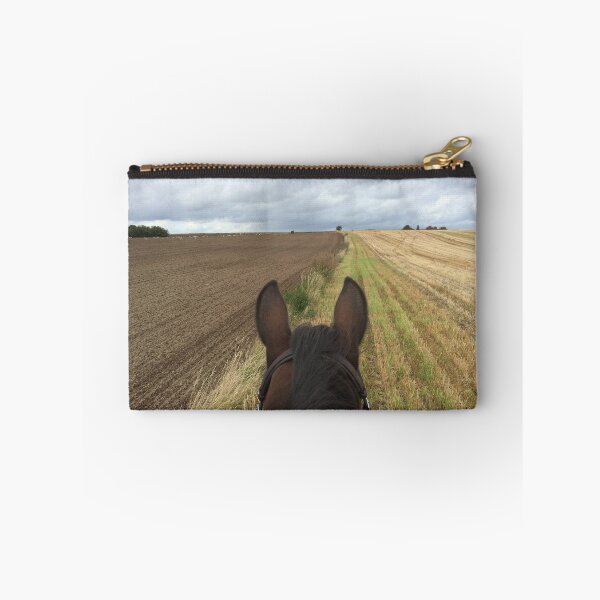 Item preview, Bitless horse riding over fields with clouds in the horizon designed and sold by Lady-Frost.