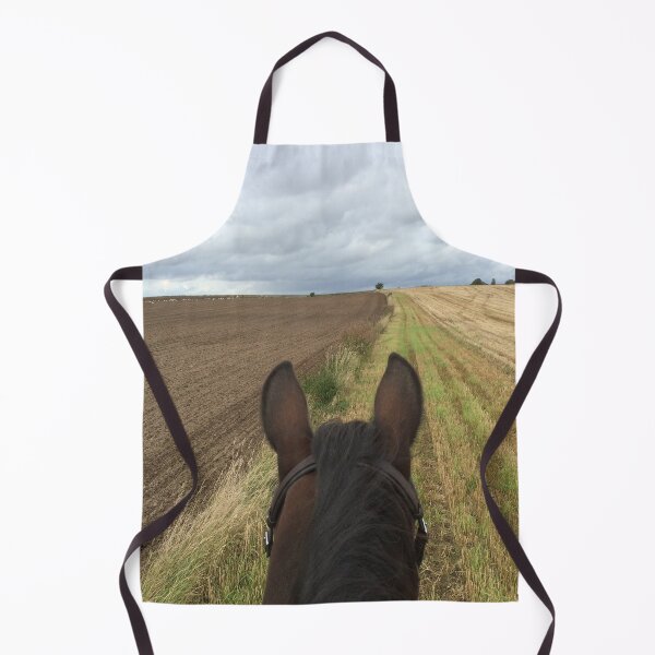 Item preview, Bitless horse riding over fields with clouds in the horizon designed and sold by Lady-Frost.