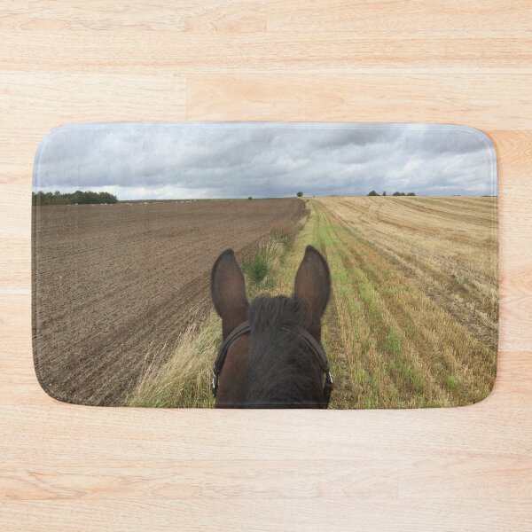 Item preview, Bitless horse riding over fields with clouds in the horizon designed and sold by Lady-Frost.