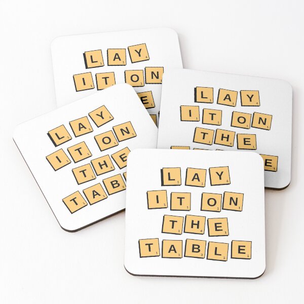 Item preview, Lay It On The Table Scrabble T-Shirt, Scrabble Nerd Shirt, Scrabble, Scrabble Gift Idea, Scrabble Tiles, Scrabble Lover designed and sold by pratyush9.