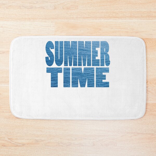 Item preview, Summer Time Blue Waves text Mediterranean Blue designed and sold by rednumberone.