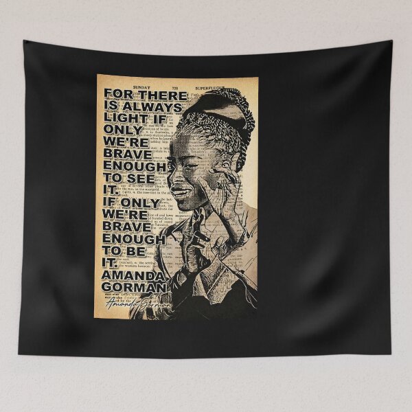 Item preview, Amanda Gorman Poster, There Is Always Light, Inauguration Poem 2021, Vintage 11 x 17 designed and sold by Eladmel2.