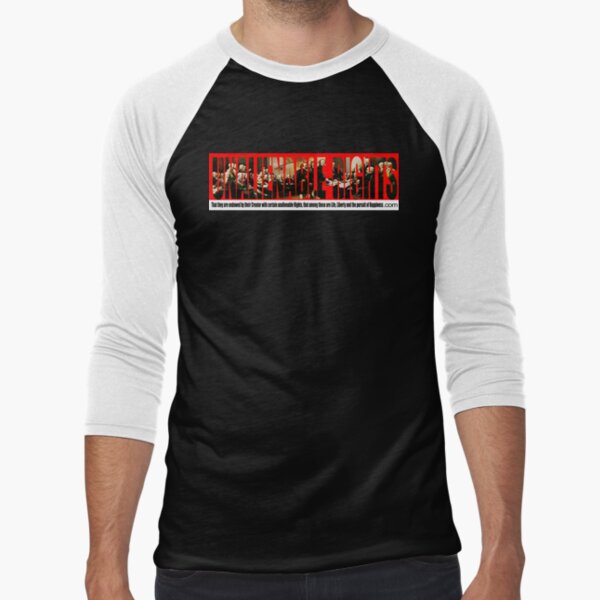 Our Unalienable Rights Baseball ¾ Sleeve T-Shirt