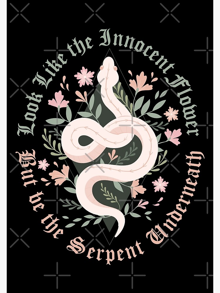 serpent-and-flowers-design-quote-from-lady-macbeth-by-william