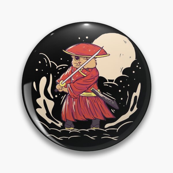 Item preview, Japanese Ronin Samurai Warrior Feline Kittycat designed and sold by ozunu.