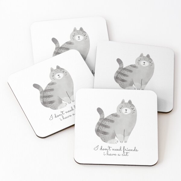 Item preview, I don't need friends i have a cat  designed and sold by Athir6.