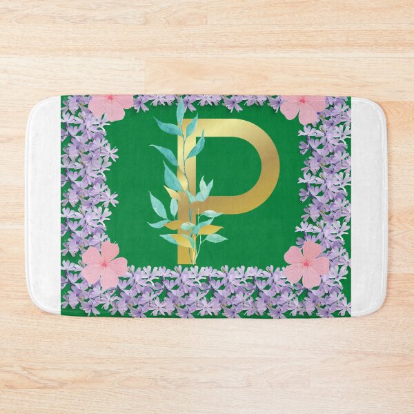 Item preview, white flower with letter p designed and sold by maryam jelani.