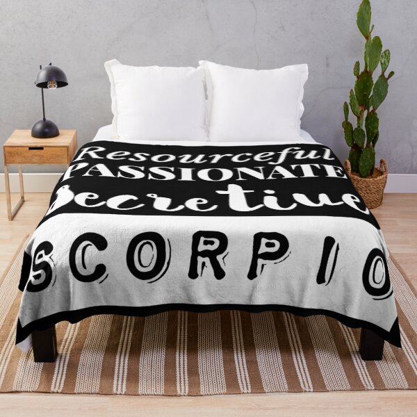 Item preview, Scorpio Zodiac Characteristics White Text designed and sold by AMSonArt.