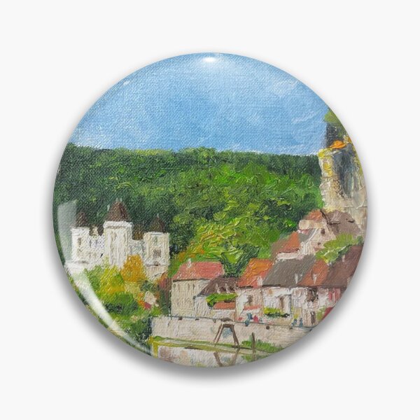 Item preview, Medieval Village on the river Dordogne in Nouvelle-Aquitaine, France designed and sold by Dai Wynn Fine Art.