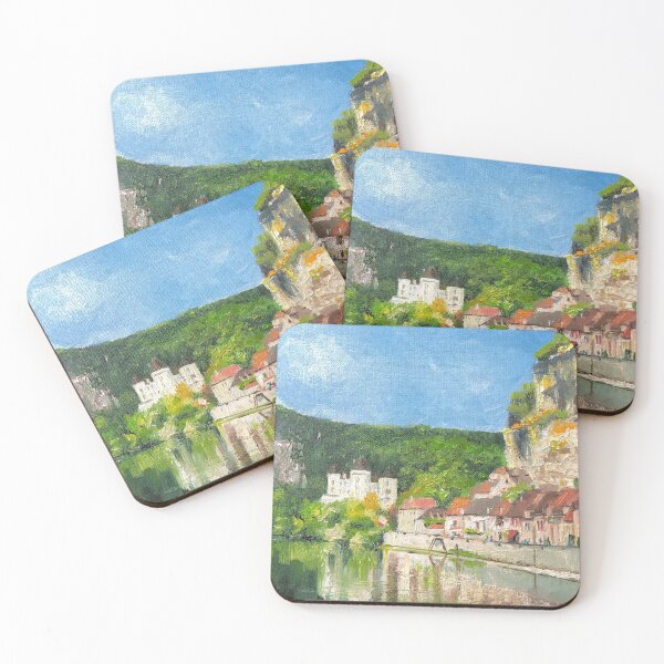 Item preview, Medieval Village on the river Dordogne in Nouvelle-Aquitaine, France designed and sold by Dai Wynn Fine Art.
