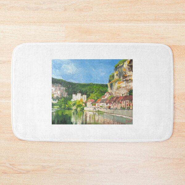 Item preview, Medieval Village on the river Dordogne in Nouvelle-Aquitaine, France designed and sold by Dai Wynn Fine Art.