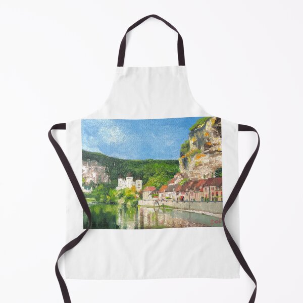Item preview, Medieval Village on the river Dordogne in Nouvelle-Aquitaine, France designed and sold by Dai Wynn Fine Art.