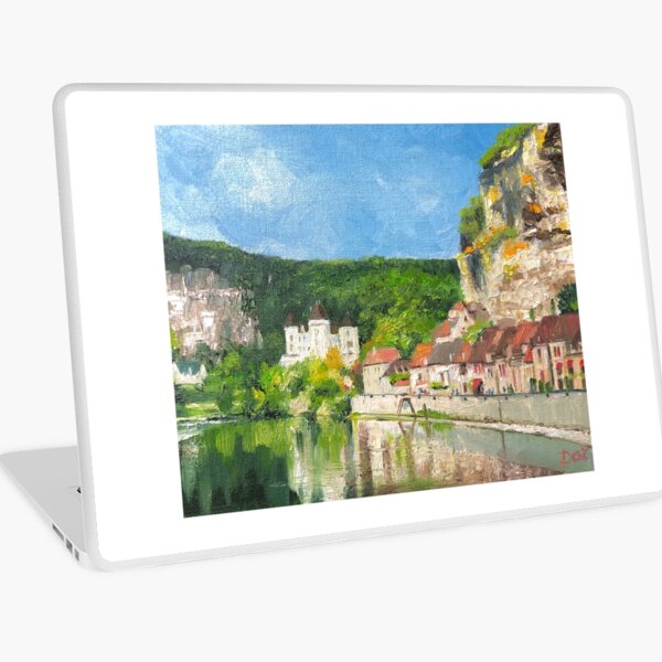 Item preview, Medieval Village on the river Dordogne in Nouvelle-Aquitaine, France designed and sold by Dai Wynn Fine Art.
