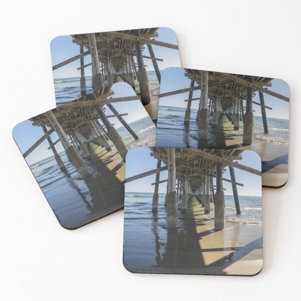 Item preview, Half and Half - Sun and Shade Under the Newport Beach Pier Orange County California designed and sold by Georgia Mizuleva.