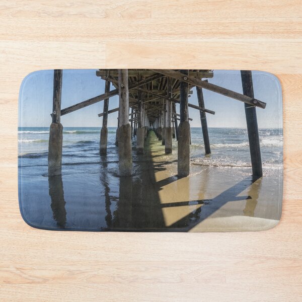 Item preview, Half and Half - Sun and Shade Under the Newport Beach Pier Orange County California designed and sold by Georgia Mizuleva.