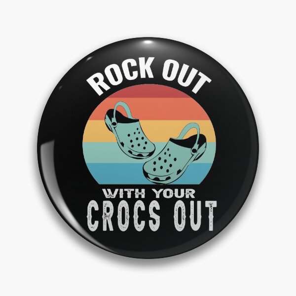 Item preview, Rocks Out With Your Crocs Out Funny Retro Vintage T-Shirt designed and sold by AMZBlacKStore.