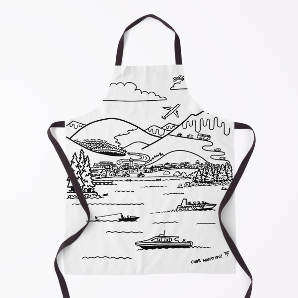 Item preview, Copy of Chur Wakatipu! - Frankton Watercolour designed and sold by Tom Napper Design.