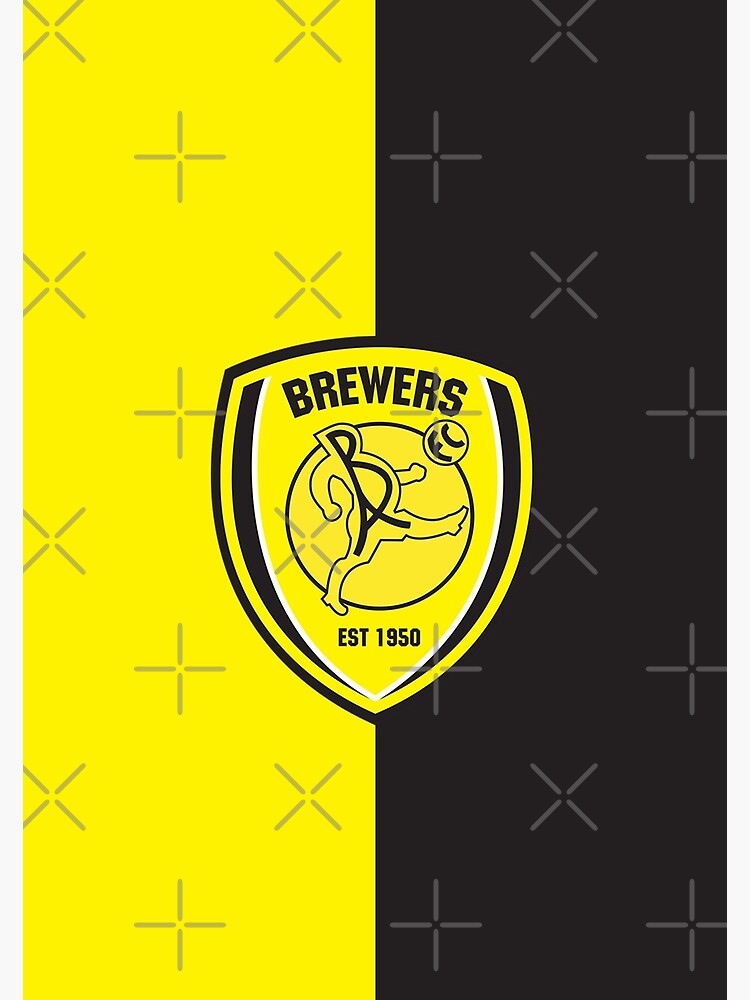 Burton Albion FC logo Split Photographic Print