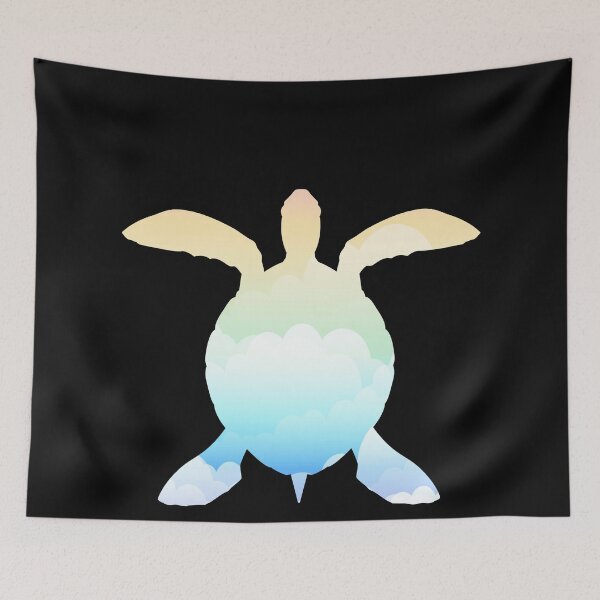 Aperçu de l'œuvre Tortue dans les nuages créée et vendue par NewPrint.
