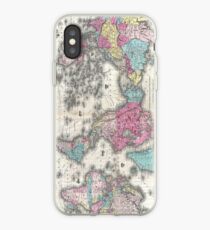 Vintage Karte der Welt (1852) iPhone-Hülle & Cover