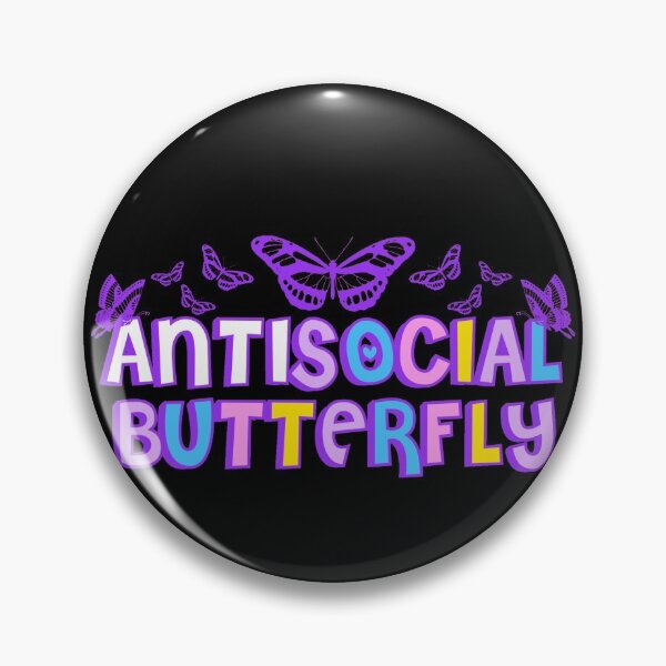 Item preview, Antisocial Butterfly Shirt Funny Gift for Introvert-Antisocial Aesthetic designed and sold by Mixture-DESIGN.
