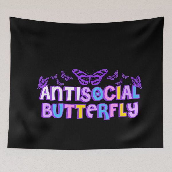 Item preview, Antisocial Butterfly Shirt Funny Gift for Introvert-Antisocial Aesthetic designed and sold by Mixture-DESIGN.
