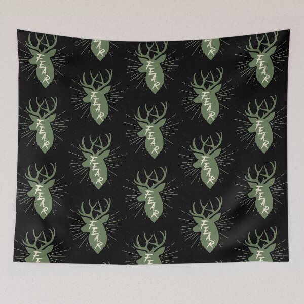 Item preview, Fear the Deer Bucks Antler Silhouette Design designed and sold by trendyzcom.