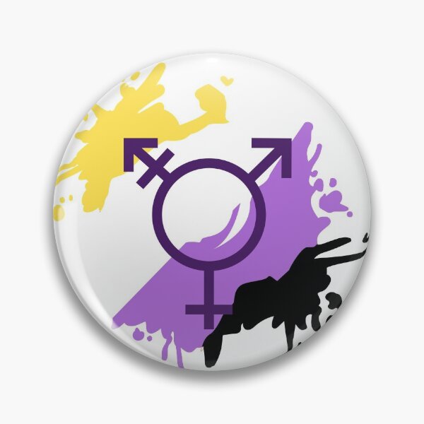 Item preview, Nonbinary Pride Symbol designed and sold by koenluipaard.