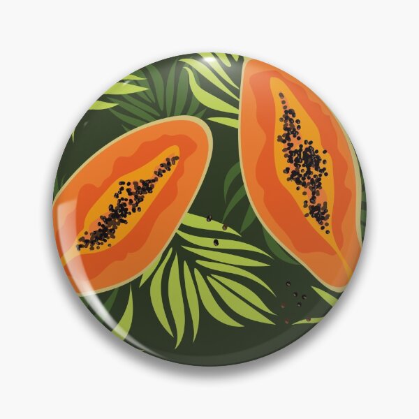 Artikelvorschau, Papaya und Palmblätter entworfen und verkauft von Tizencorps.