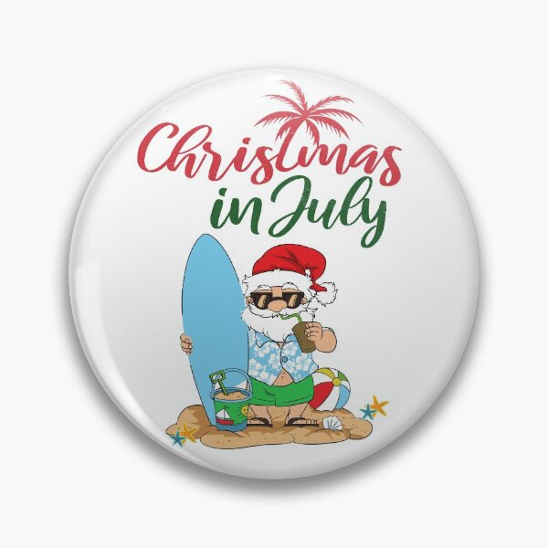 Artikelvorschau, Weihnachten im Juli Sommer Lustige Santa Surfing Beach Vacation entworfen und verkauft von ZANNIX.