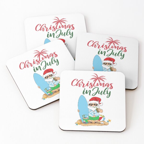 Item preview, Christmas In July Summer Funny Santa Surfing Beach Vacation  designed and sold by ZANNIX.
