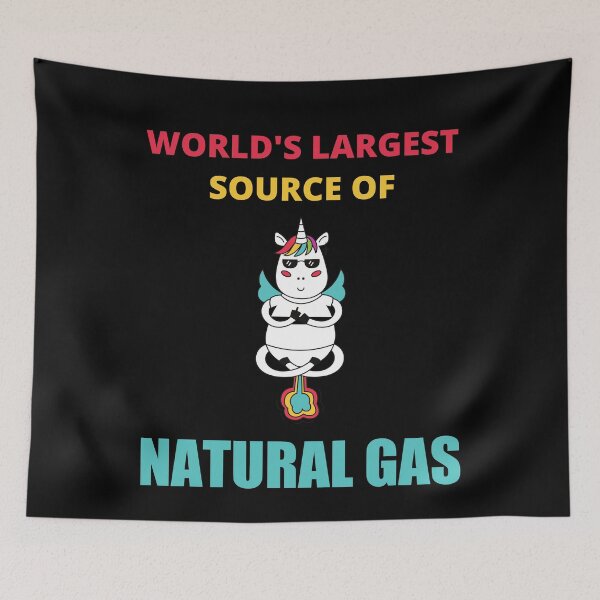 Item preview, Worlds Largest Source Of Natural Gas, Funny Unicorn designed and sold by Avishy.