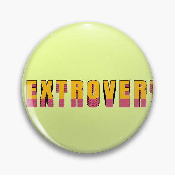 Item preview, Extrovert Retro Tshirt designed and sold by ASOE.