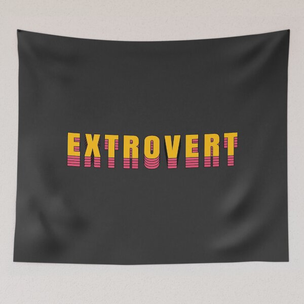 Item preview, Extrovert Retro Tshirt designed and sold by ASOE.