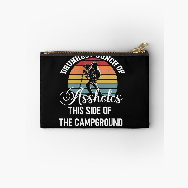 Artikelvorschau, T-Shirt des betrunkenen Haufens von Arschlöchern auf dieser Seite des Campingplatzes entworfen und verkauft von Perfectstyles.