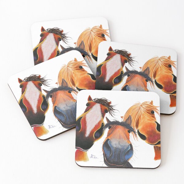 Item preview, HAPPY HORSE PRINT ' ¿QUIÉN DEJÓ LA PUERTA ABIERTA 2? ' POR SHIRLEY MACARTHUR designed and sold by Shirley MacArthur Art.