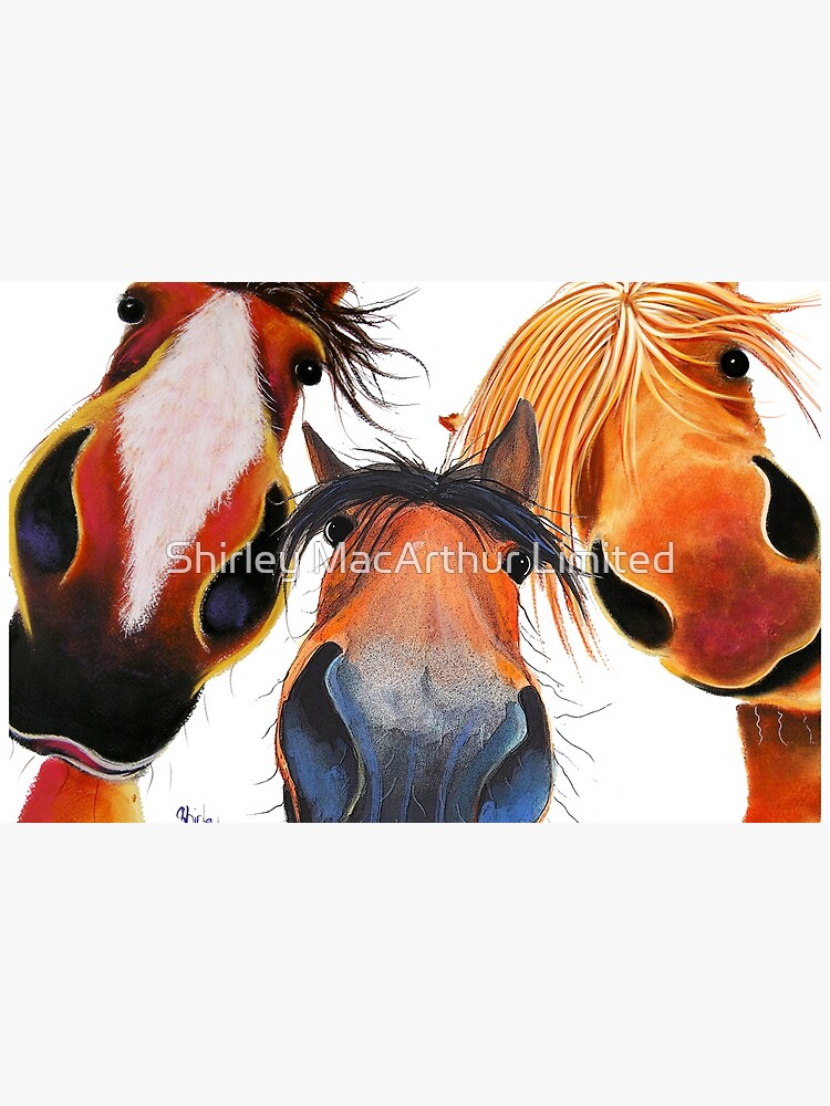 HaPPY HoRSe PRiNT ' WHo LeFT THe GaTe OPeN 2 ? ' BY SHiRLeY MacARTHuR by ShirleyMacA