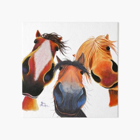 Item preview, HaPPY HoRSe PRiNT ' WHo LeFT THe GaTe OPeN 2 ? ' BY SHiRLeY MacARTHuR designed and sold by Shirley MacArthur Limited.