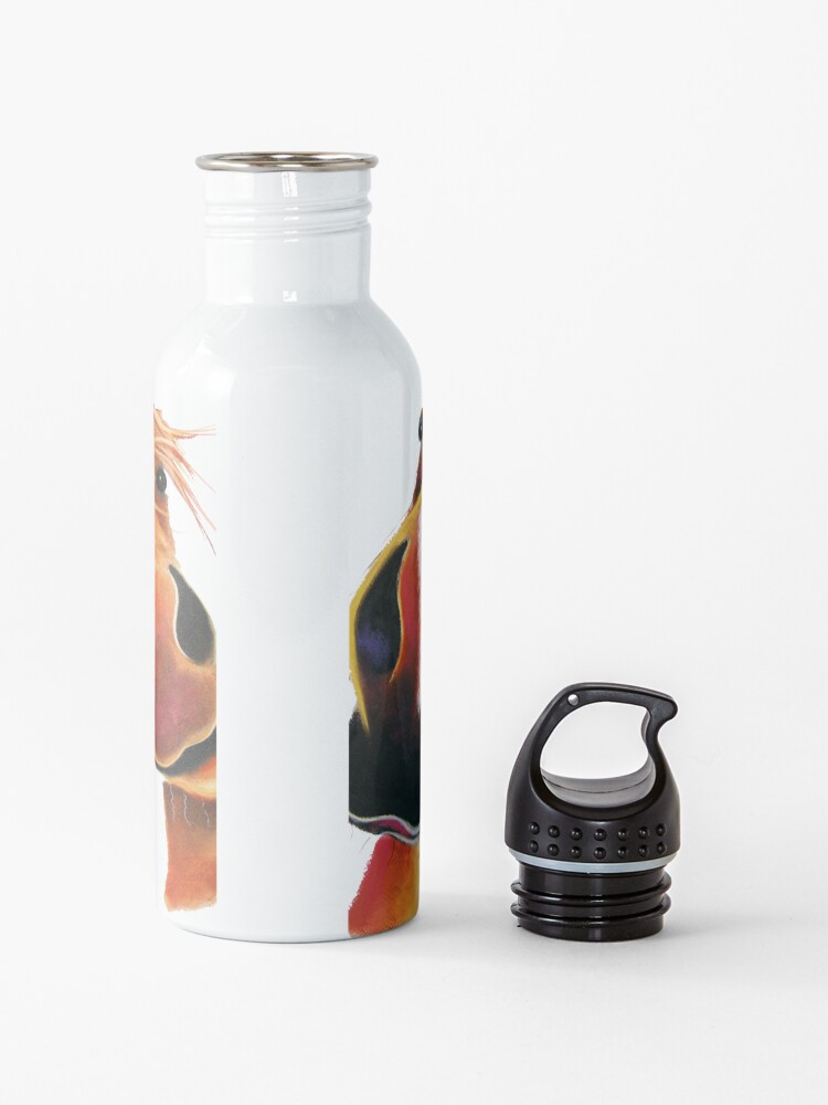 Alternate view of HaPPY HoRSe PRiNT ' WHo LeFT THe GaTe OPeN 2 ? ' BY SHiRLeY MacARTHuR Water Bottle